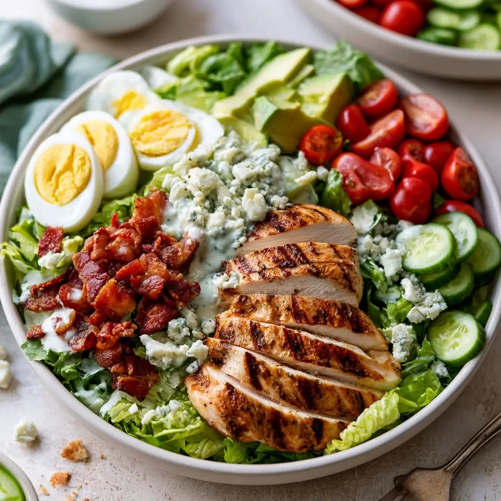 Healthy Grilled Chicken Cobb Salad Meal Prep Bowl For Quick Healthy Lunches