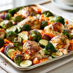 Healthy Sheet Pan Chicken And Veggies