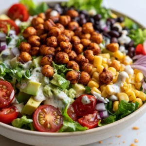 Healthy Southwest Chickpea Bowl For High Protein Meal Prep