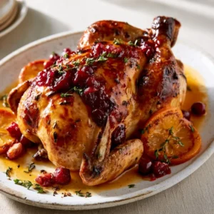 Cranberry Maple Roast Chicken