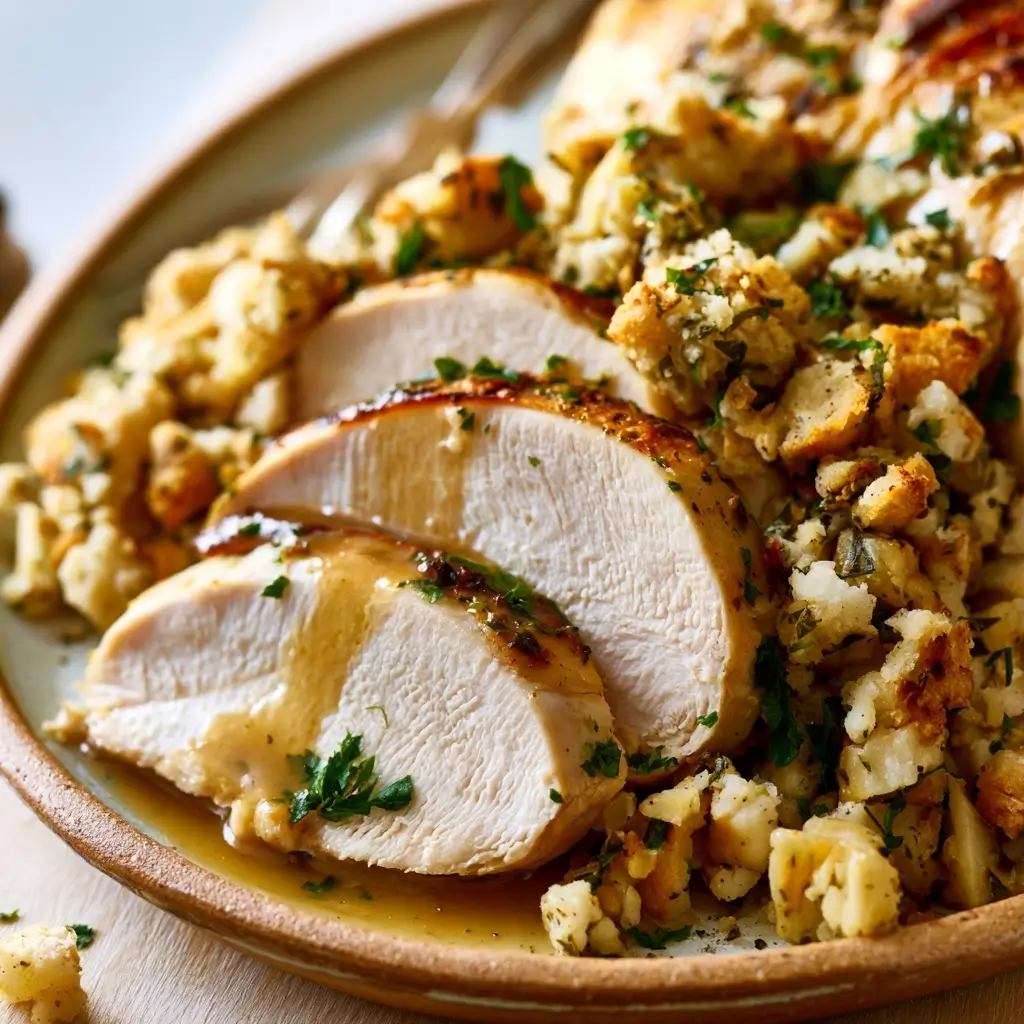 Crockpot Turkey Breast And Stuffing Recipe For Thanksgiving