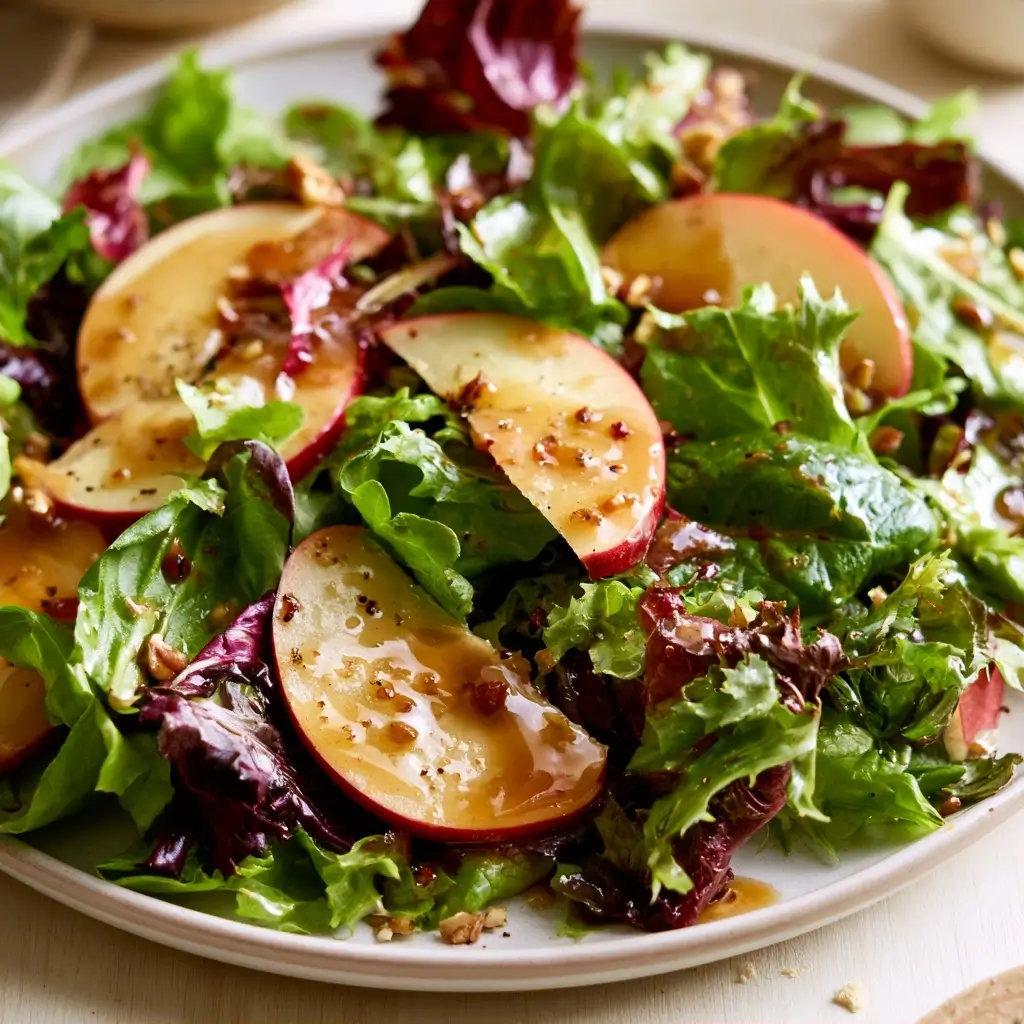 Delicious Autumn Salad With Apple Cider Vinaigrette Recipe