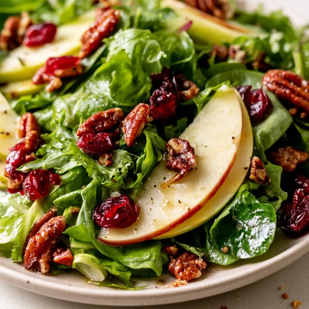Delightfully Fresh Apple Cranberry Pecan Salad Recipe For Thanksgiving