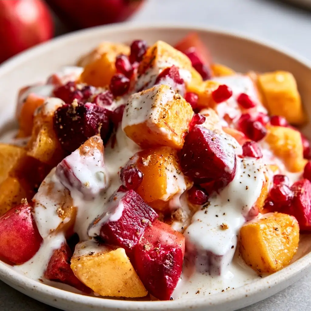 Easy Autumn Fruit Salad With Greek Yogurt Dressing