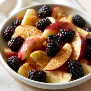 Fall Fruit Salad Recipe With Cinnamon, Apples, & Blackberries | Harvest Fruit Salad, Thanksgiving Fruit Salad