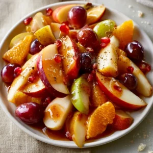 Fall Fruit Salad With Maple Cinnamon Citrus Dressing