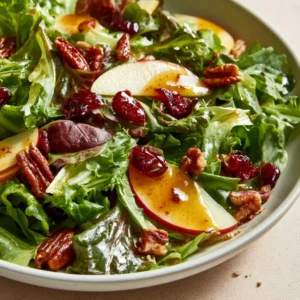Festive Thanksgiving Salad With Cinnamon Cider Vinaigrette | Cold Sides For Thanksgiving