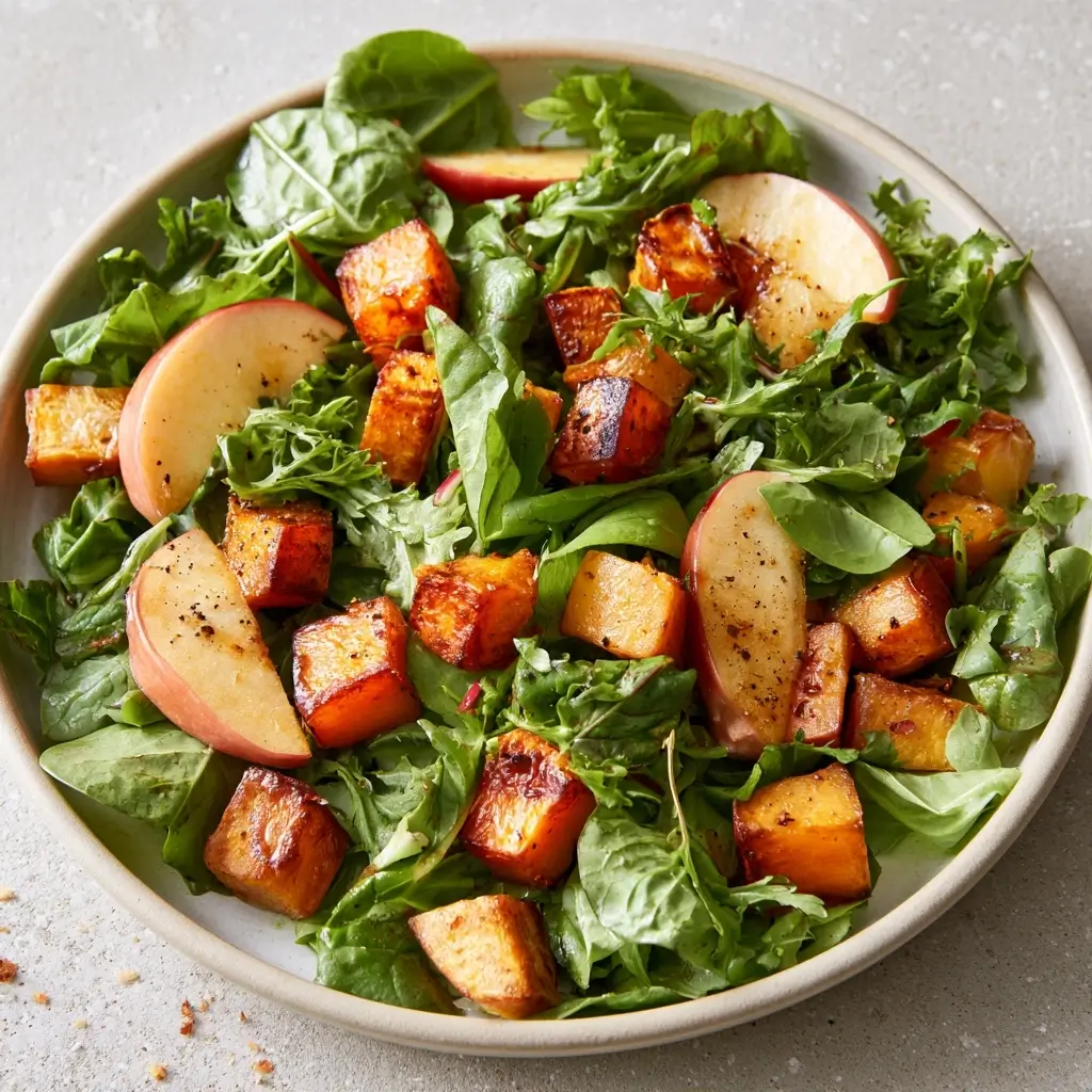 Harvest Salad With Roasted Butternut Squash And Apple | Thanksgiving Salad | Fall Salad