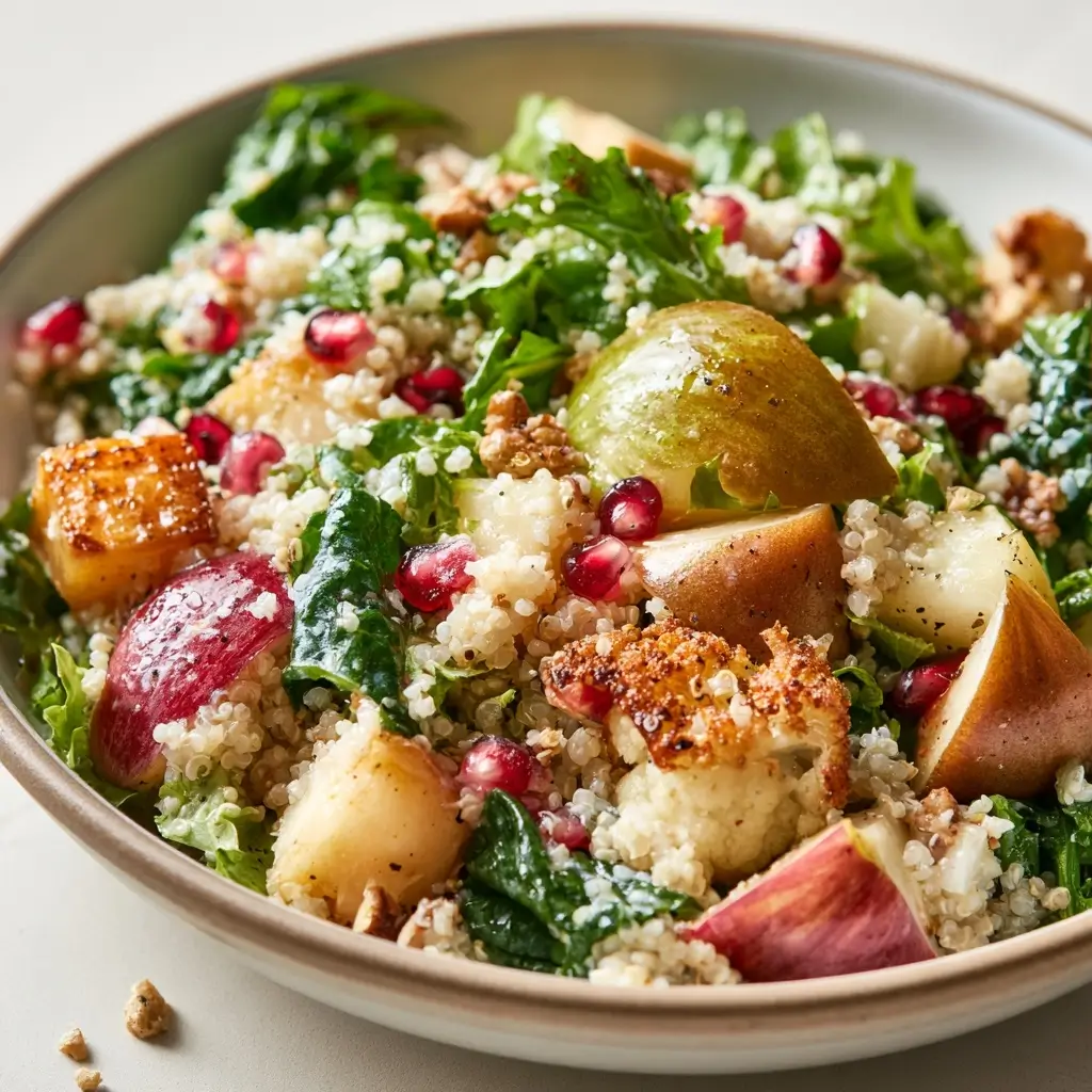 Healthy Fall Salad With Quinoa & Seasonal Flavors