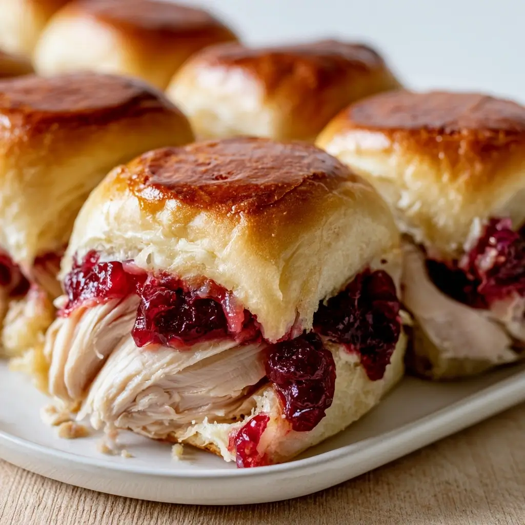 Leftover Turkey Cranberry Sliders | Simple Thanksgiving Dinner Ideas