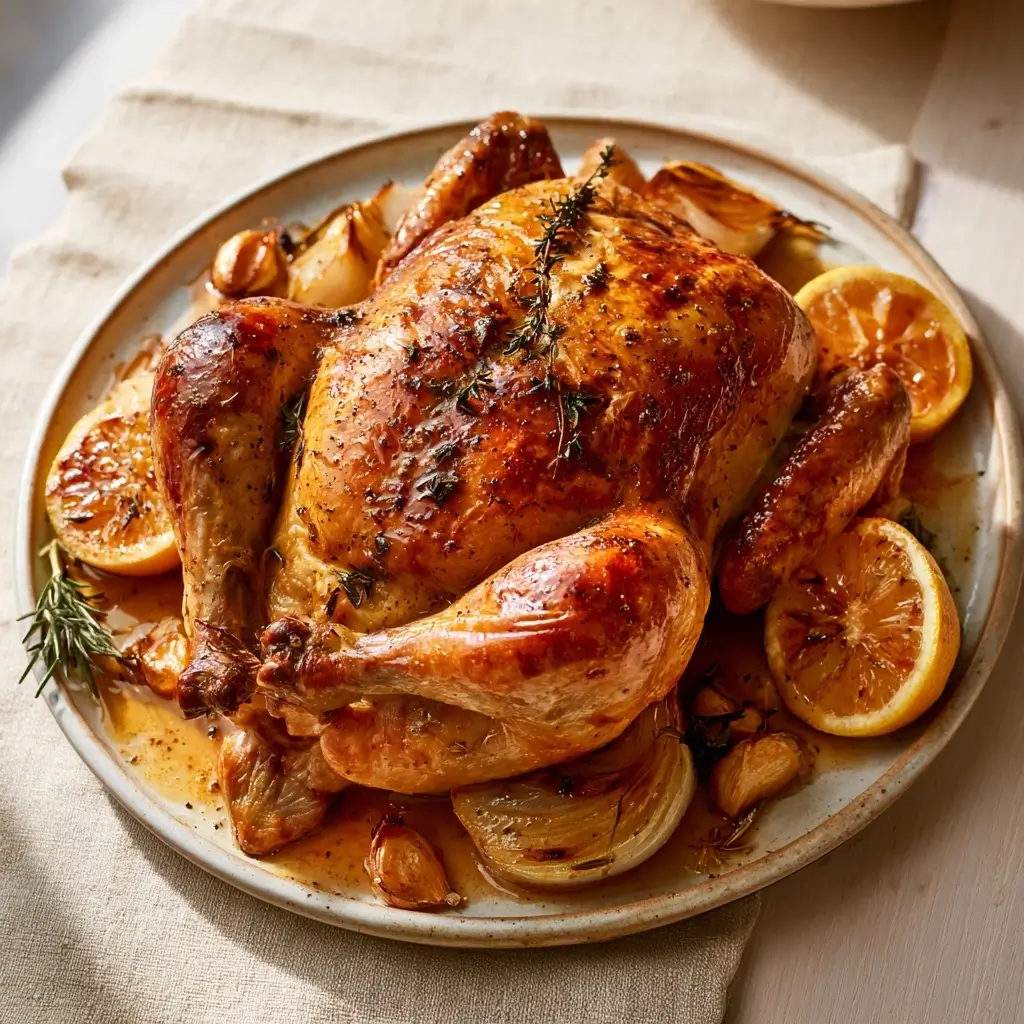 Perfect Roast Whole Chicken Recipe For Thanksgiving