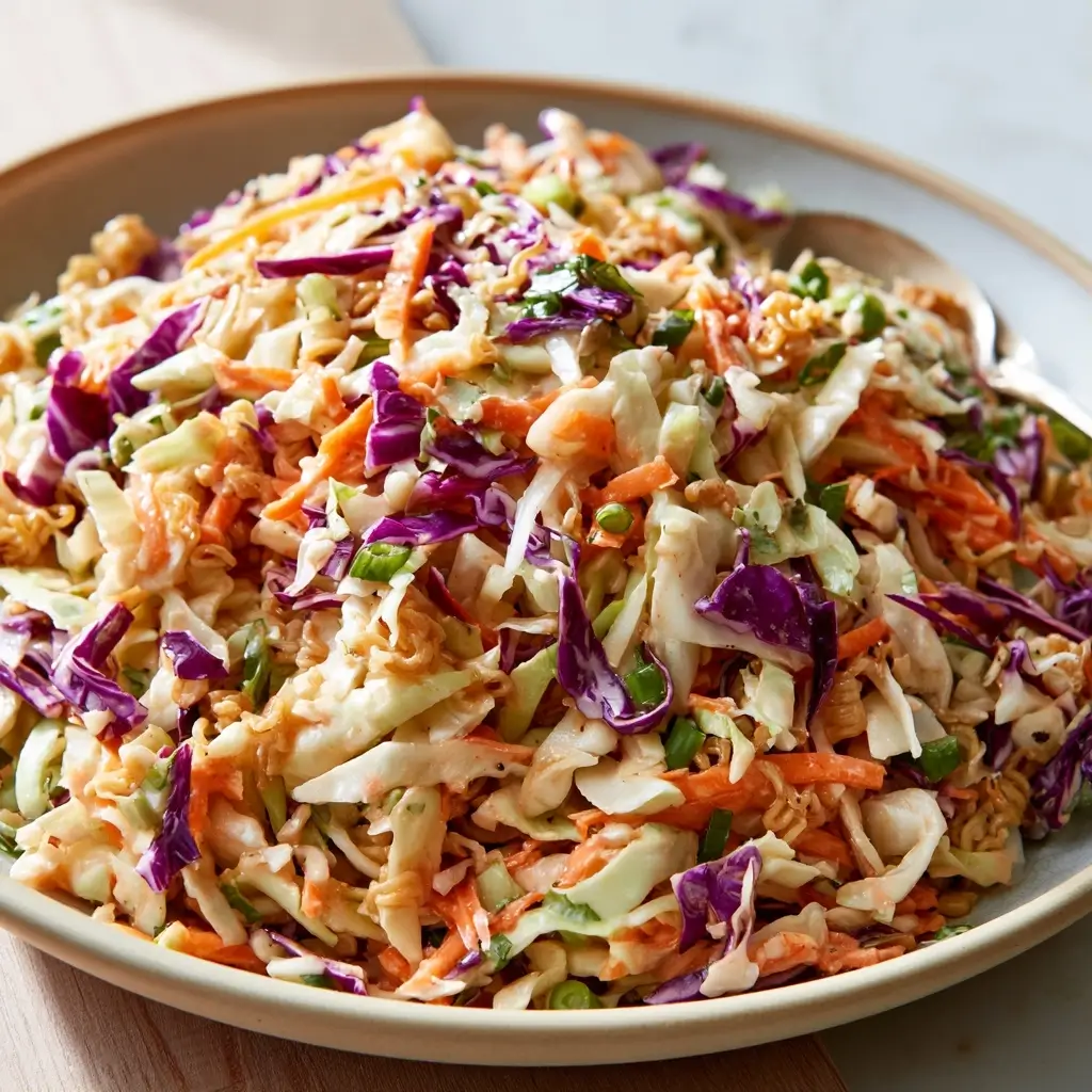 Ramen Noodle Salad For Thanksgiving Dinner | Crunchy Cold Salad For Thanksgiving
