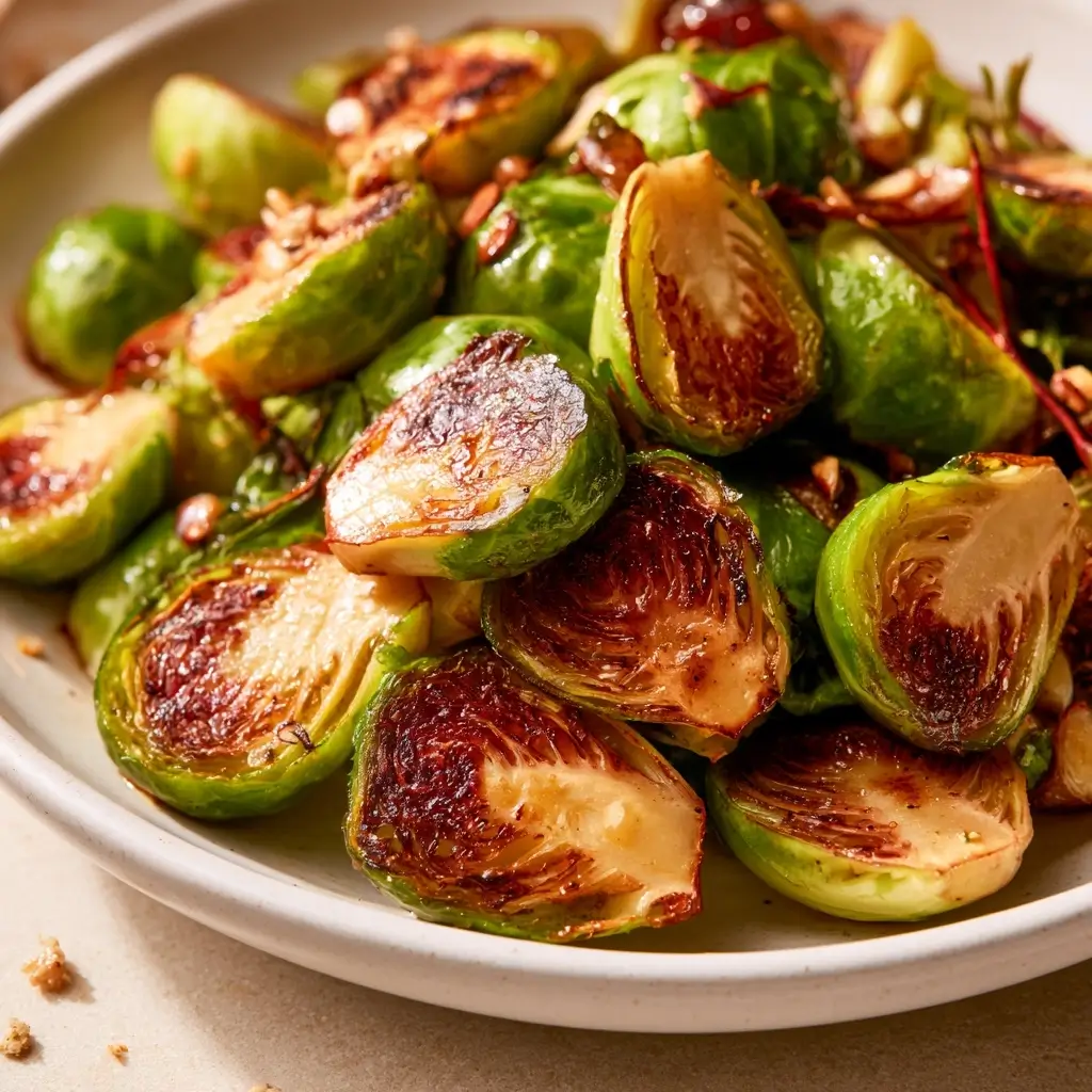 Roasted Brussels Sprouts Salad Perfect For Thanksgiving, Fall And Winter Holiday Gatherings