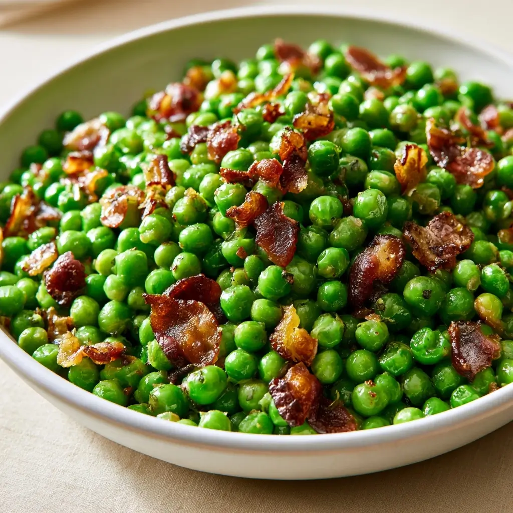 Thanksgiving Peas & Pancetta Side Dish