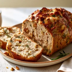Turkey Stuffing Meatloaf | Cozy Family Thanksgiving Dinner
