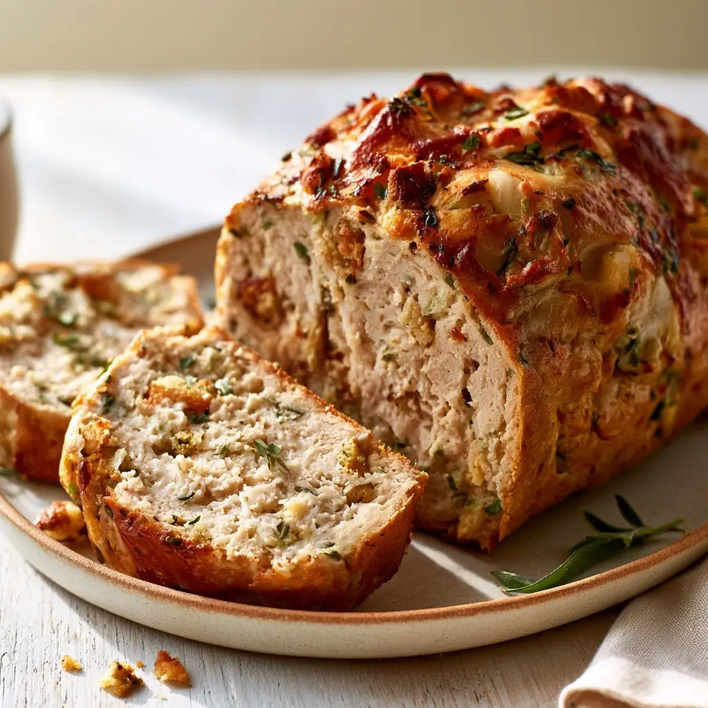 Turkey Stuffing Meatloaf | Cozy Family Thanksgiving Dinner