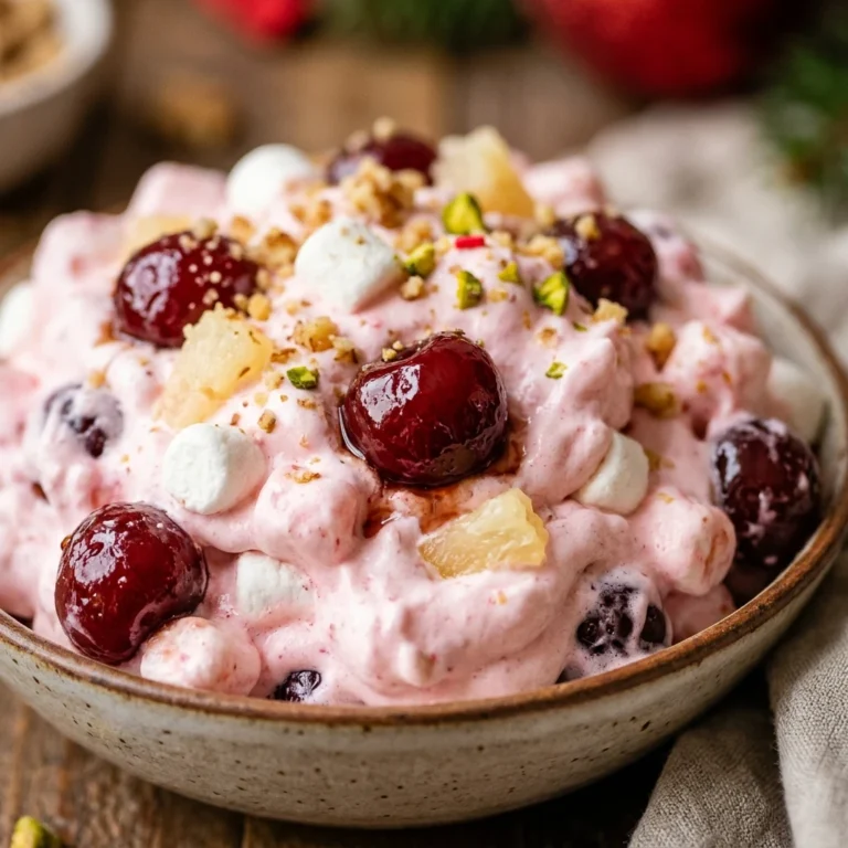 Christmas Cherry Fluff Salad