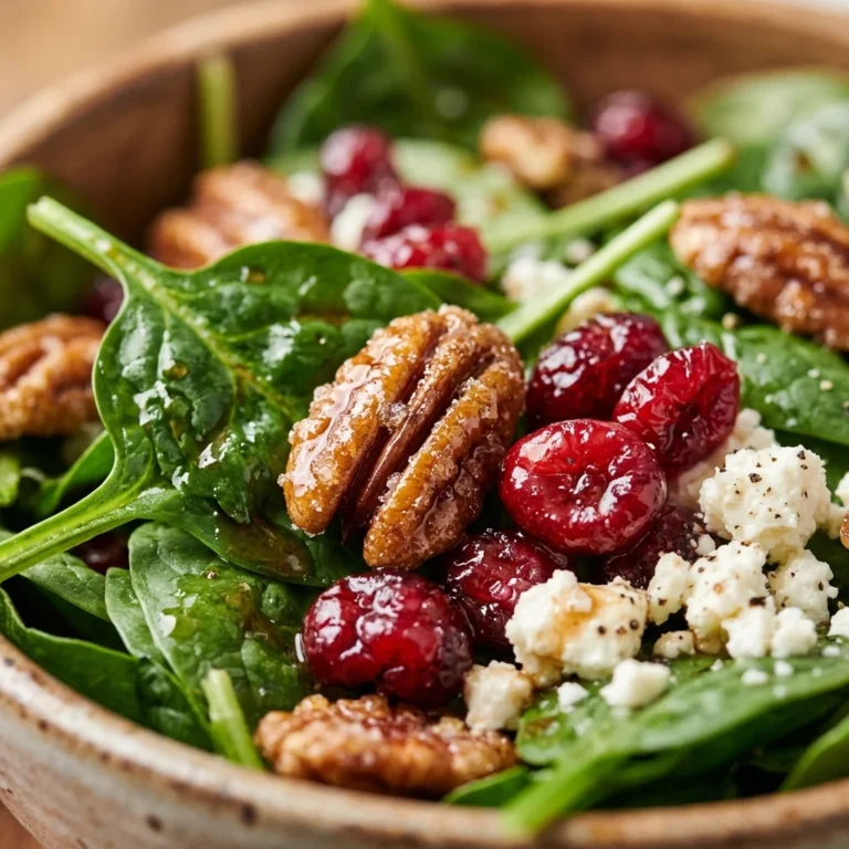 Christmas Cranberry Spinach Salad