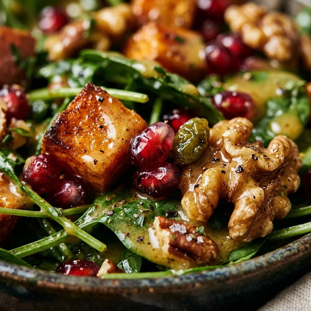 Christmas Salad with Honey Mustard Dressing
