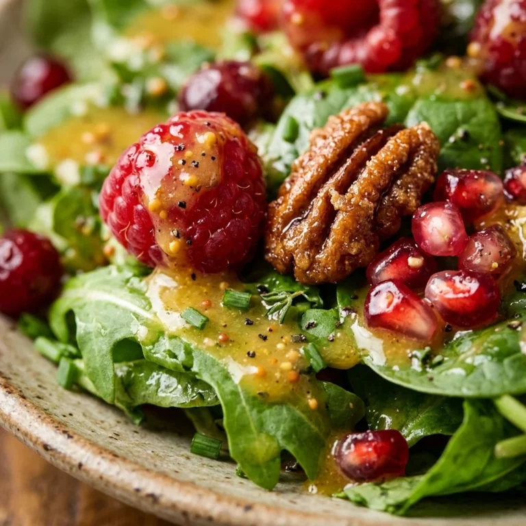 Christmas Salad with Honey Mustard Dressing
