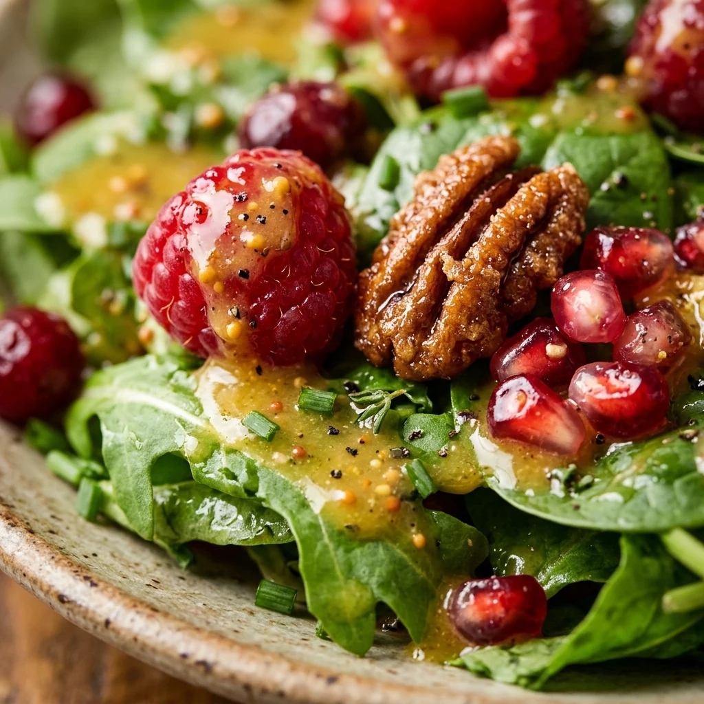 Christmas Salad with Honey Mustard Dressing