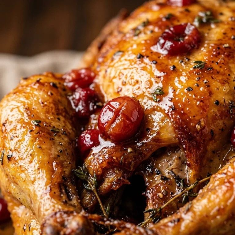 Cranberry Maple Roast Chicken