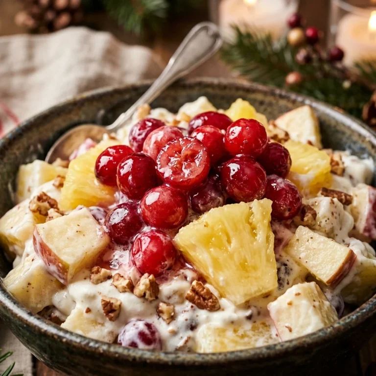 Cranberry Pineapple Apple Salad for holidays