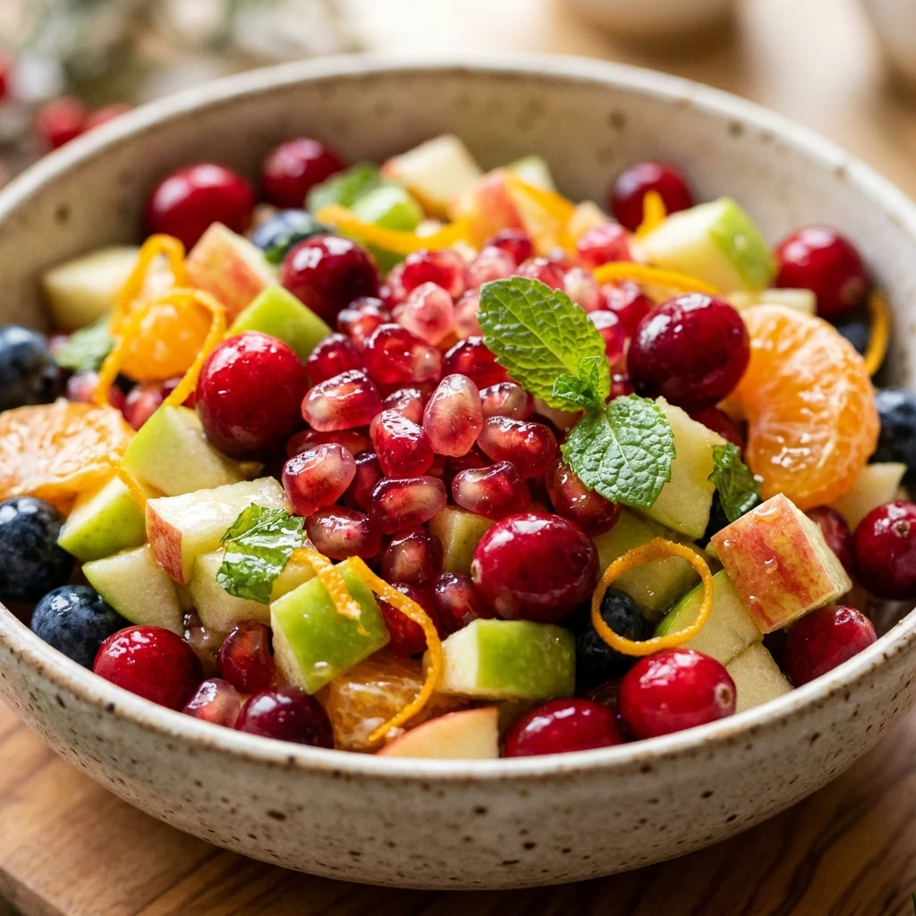 Festive Christmas Fruit Salad