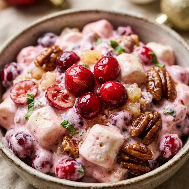 Festive Cranberry Fluff Salad