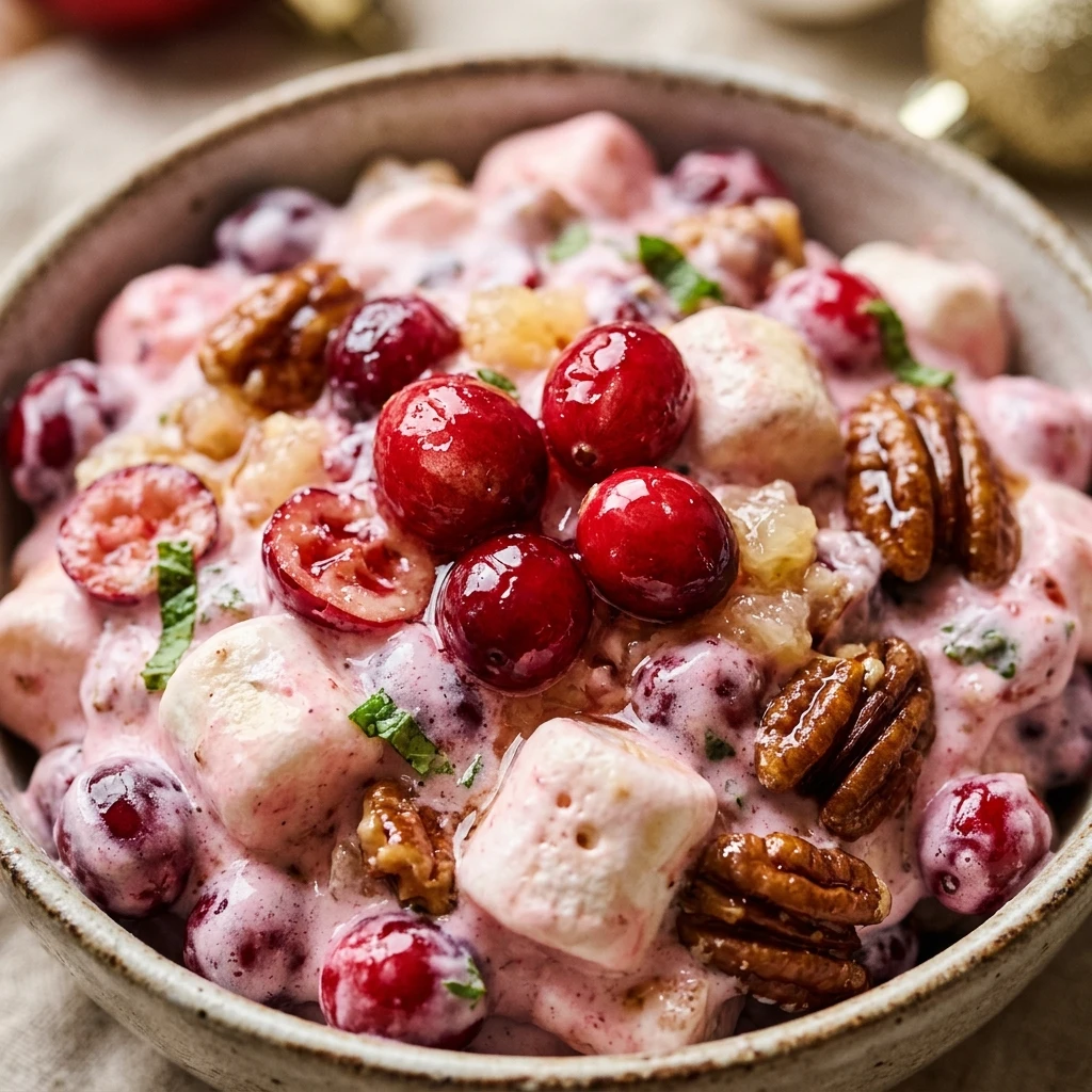 Festive Cranberry Fluff Salad