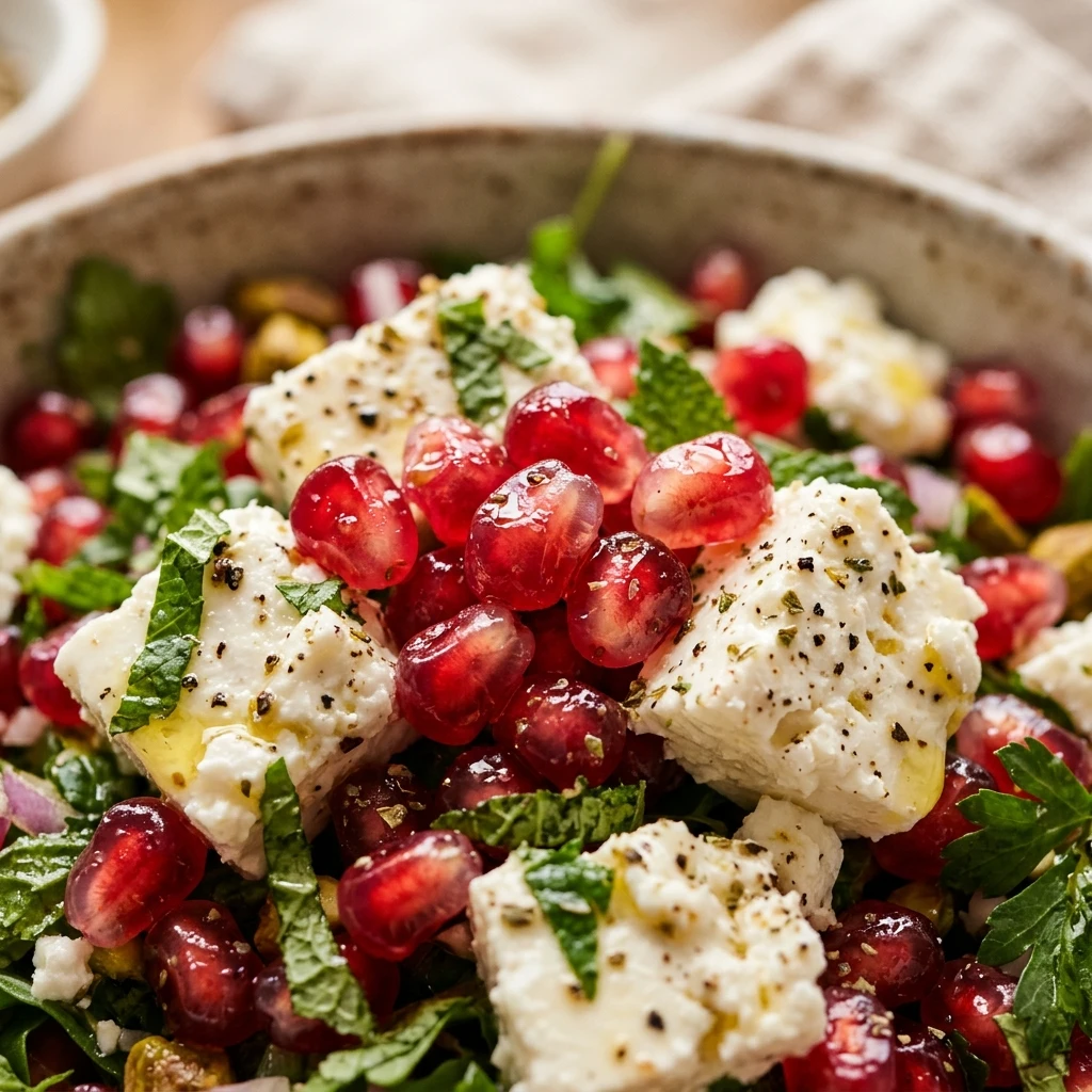 Pomegranate Feta Christmas Salad